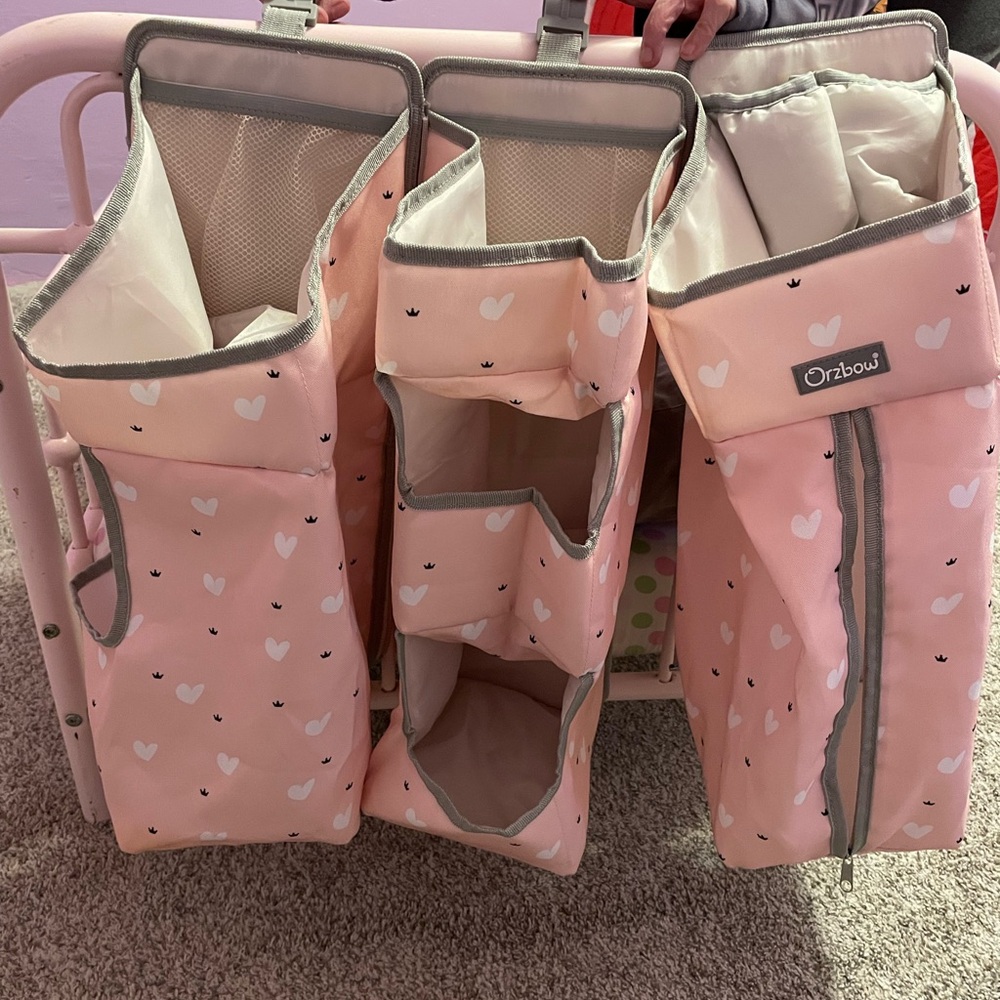 Pink Hanging Organizer Set